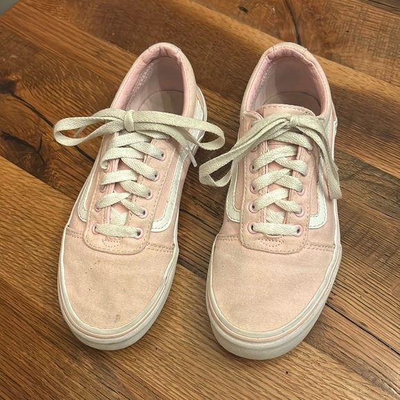 Vans® Ward Girls' Shoes Pink Canvas Size 3 - Picture 2 of 12